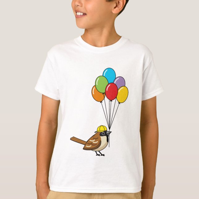 Camiseta Espuma Personalizado con globos (Anverso)