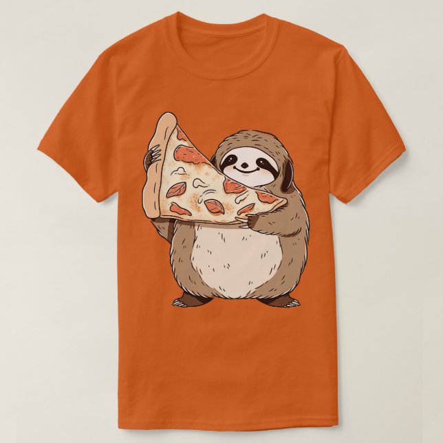 Camiseta Espuma sosteniendo una rebanada de pizza 3 (Diseño del anverso)