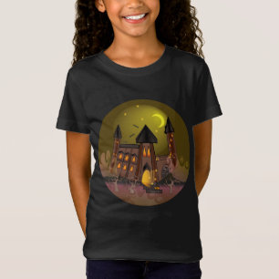 Camiseta Espumosa casa de brujas de Halloween y castillo de
