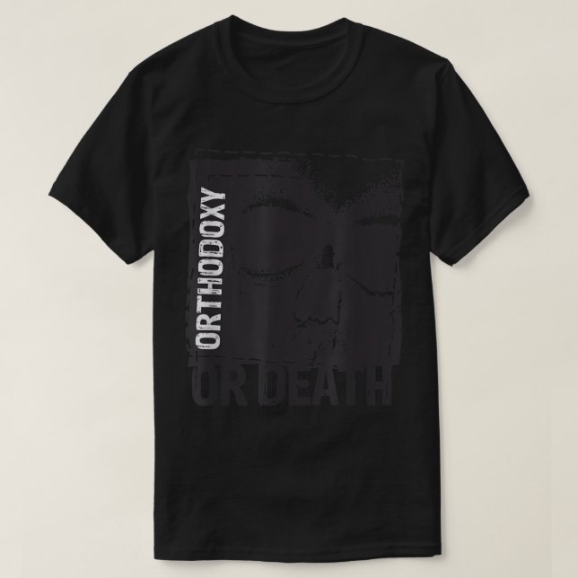 Camiseta Esqua rusa ortodoxa o de muerte (Diseño del anverso)