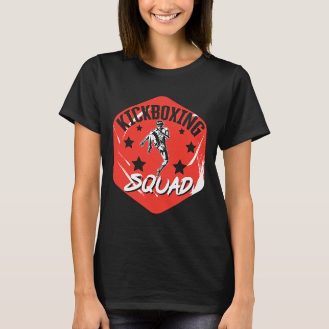 Camiseta Esquadra de Kickboxing Vintage de Kickboxing (Anverso)