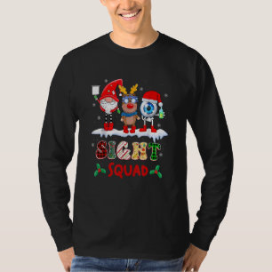 Camiseta Esquadrón de Vista Gnomo Reno Santa Navidad Optome