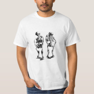 Camiseta esquelética de la danza