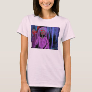 Camiseta esquelética velada