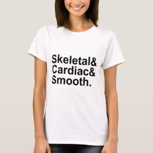 Camiseta Esquelético Cardíaco Liso   3 Tipos de Músculos