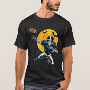 Camiseta Esqueleto americano de fútbol femenino Halloween m