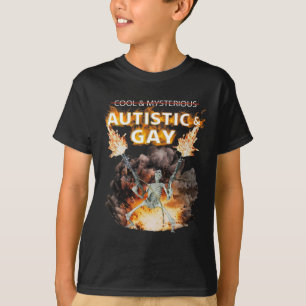 Camiseta Esqueleto Autista Y Gay Divertido Esqueleto Autism