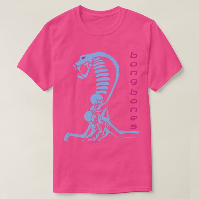 Camiseta Esqueleto azul caído Cobra Bong Bones Apparel Desi (Diseño del anverso)