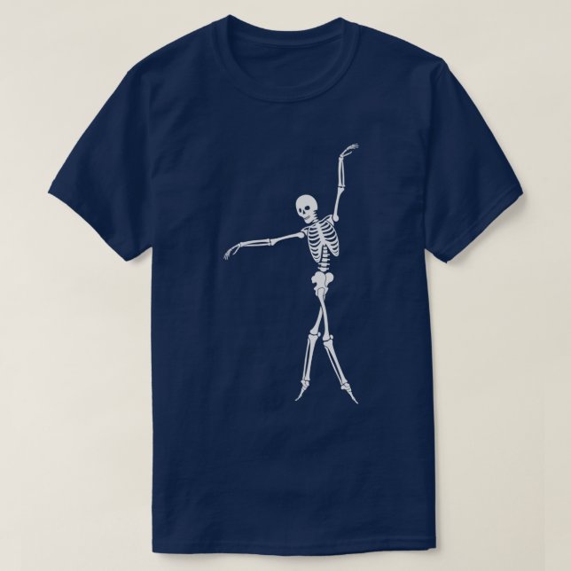 Camiseta Esqueleto bailarín 4 (Diseño del anverso)