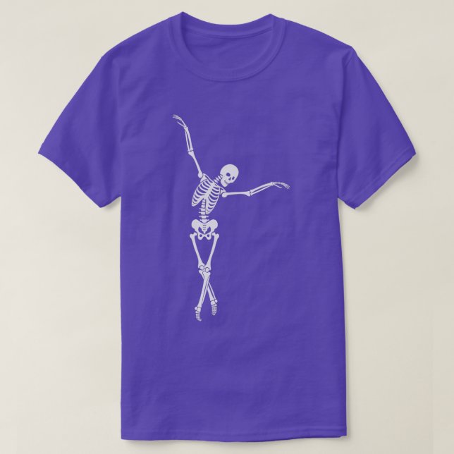 Camiseta Esqueleto bailarín 5 (Diseño del anverso)