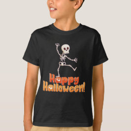 Camiseta Esqueleto bailarín "Halloween feliz"