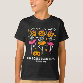 Camiseta Esqueleto Bailarín Huesos Secos Cobran Vida Ha Cri