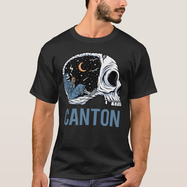 Camiseta Esqueleto chilling - Cantón (Anverso)