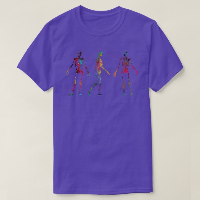 Camiseta Esqueleto corporal humano 2 (Diseño del anverso)