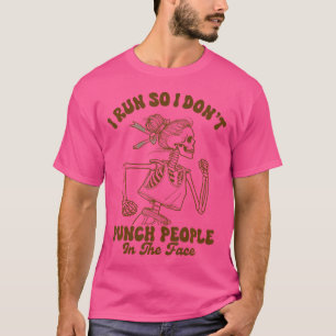Camiseta Esqueleto Corredor Corro Así Que No Golpeo A La Ge