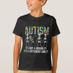 Camiseta Esqueleto Dabbing No Es Una Discapacidad Concienci