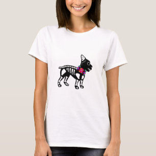 Camiseta Esqueleto de Boston Terrier