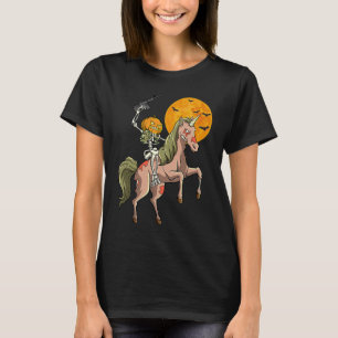 Camiseta Esqueleto de caza zombi unicornio Halloween Hunter