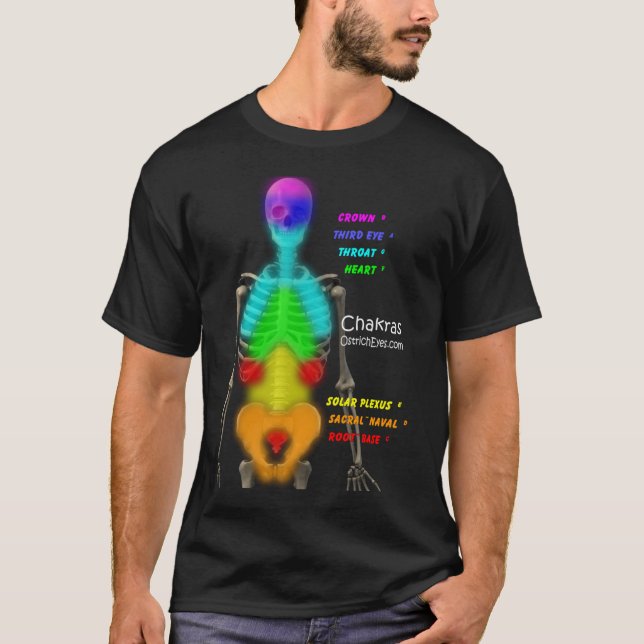 Camiseta Esqueleto de Chakras (Anverso)