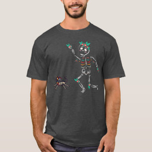 Camiseta Esqueleto de Dia De Los Muertos