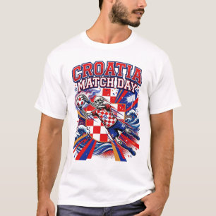 Camiseta Esqueleto de día de partido de Croacia Naciones Al