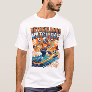 Camiseta Esqueleto de día de partido de Países Bajos Strike