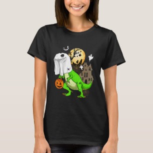Camiseta Esqueleto de Dinosaurio Fantasma Boo Halloween Niñ