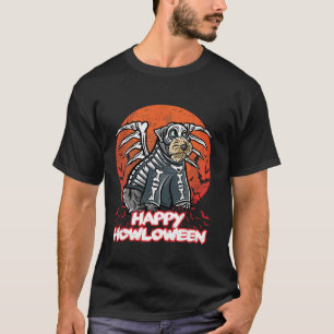 Camiseta Esqueleto de disfraces de Halloween en miniatura