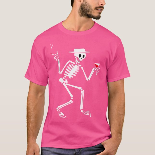 Camiseta Esqueleto de distorsión social (Anverso)
