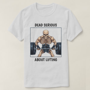 Camiseta Esqueleto de elevación de pesas