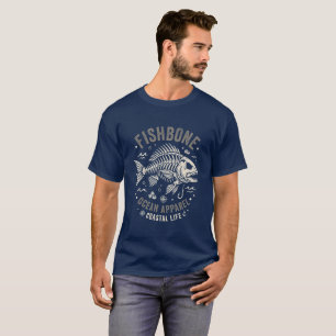 Camiseta Esqueleto de Espina de Pescado