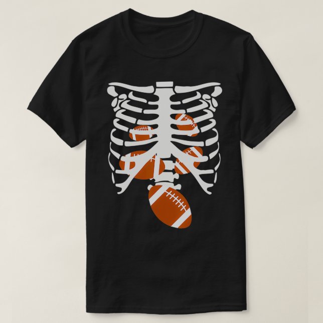 Camiseta Esqueleto de Fútbol Coraza de Costillas Radiografí (Diseño del anverso)