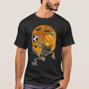 Camiseta Esqueleto de fútbol Halloween Halloween Halloween 