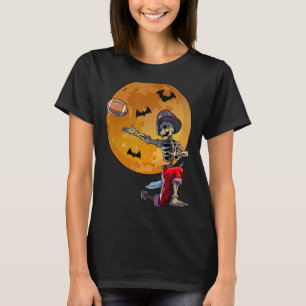 Camiseta Esqueleto de fútbol masculino Halloween del fútbol