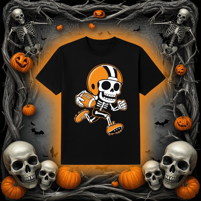 Camiseta Esqueleto de fútbol | Regresando Halloween (Subido por el creador)