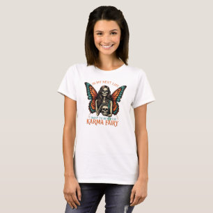 Camiseta Esqueleto de hadas de Karma con alas mariposas