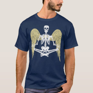 Camiseta Esqueleto de hadas Gótico oscuro Meditación estéti