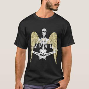 Camiseta Esqueleto de hadas Gótico oscuro Meditación estéti