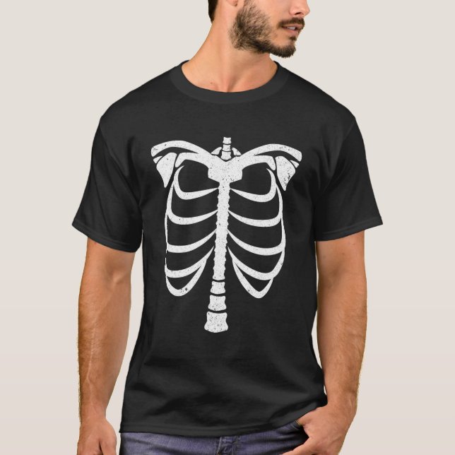 Camiseta Esqueleto de Halloween (Anverso)