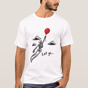 Camiseta Esqueleto de Halloween con Corazón Roto