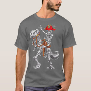 Camiseta Esqueleto de Halloween Costume Skeleton Pirate Rid