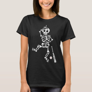 Camiseta Esqueleto de Halloween del béisbol