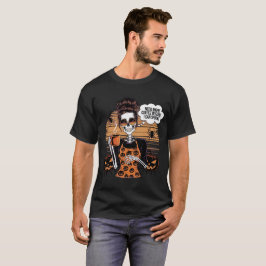 Camiseta Esqueleto de Halloween desordenado café con café d