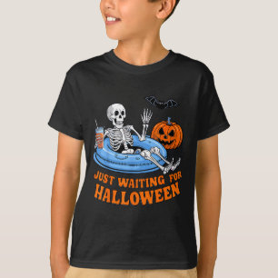 Camiseta Esqueleto de Halloween Espeluznante Verano para Ho
