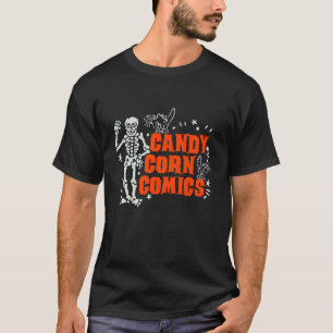 Camiseta Esqueleto de Halloween y gatos