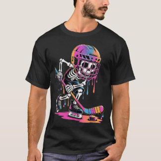 Camiseta Esqueleto de Hockey sobre Hielo Goteo Jóvenes Much
