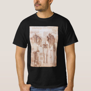 Camiseta Esqueleto de huesos de la anatomía humana de Leona