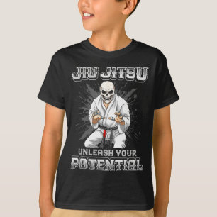 Camiseta Esqueleto de Jiu Jitsu Brasileño MMA y Grappling B