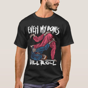 Camiseta Esqueleto de Jiu Jitsu Brasileño y Grappling
