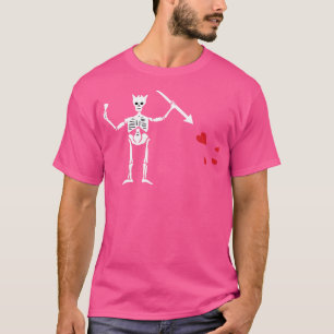 Camiseta Esqueleto de la bandera de las barbas negras